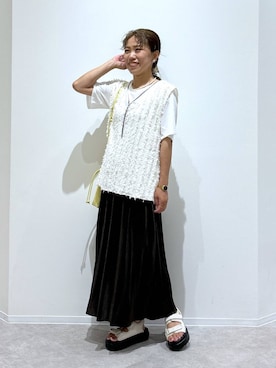 「アイテム（ワンピース）」を使った、MiCAさん（レディース・154cm・30代）の夏コーディネート