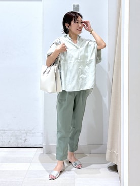 「アイテム（イヤリング）」を使った、MiCAさん（レディース・154cm・30代）の夏コーディネート