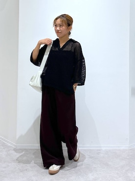 「アイテム（イヤリング）」を使った、MiCAさん（レディース・154cm・30代）の秋コーディネート