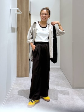 「アイテム（イヤリング）」を使った、MiCAさん（レディース・154cm・30代）の秋コーディネート