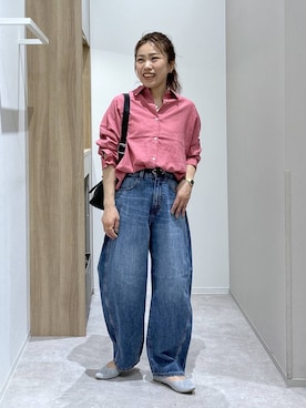 「WING（ウイング）のアイテム」を使った、MiCAさん（レディース・154cm）の春コーディネート