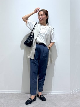 「アイテム（ネックレス）」を使った、MiCAさん（レディース・154cm・30代）の夏コーディネート