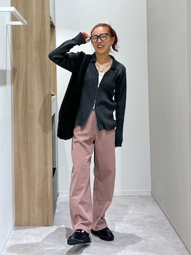 「アイテム（イヤリング）」を使った、MiCAさん（レディース・154cm・30代）の秋コーディネート