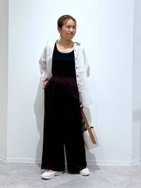 「アイテム（イヤリング）」を使った、MiCAさん（レディース・154cm・30代）の夏コーディネート