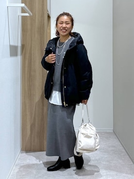 「GLOBAL WORK（グローバルワーク）のアイテム」を使った、MiCAさん（レディース・154cm）の秋コーディネート