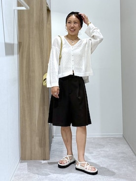 「WING（ウイング）のアイテム」を使った、MiCAさん（レディース・154cm）の春コーディネート