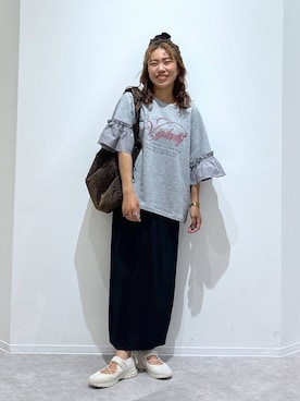 「アイテム（ヘアアクセサリー）」を使った、MiCAさん（レディース・154cm・30代）の夏コーディネート