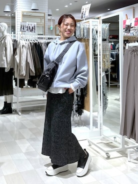 「アイテム（スリッポン）」を使った、MiCAさん（レディース・154cm・30代）の秋コーディネート