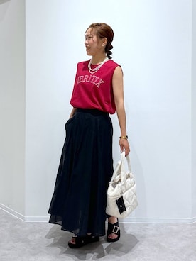 「アイテム（アクセサリー）」を使った、MiCAさん（レディース・154cm・30代）の夏コーディネート