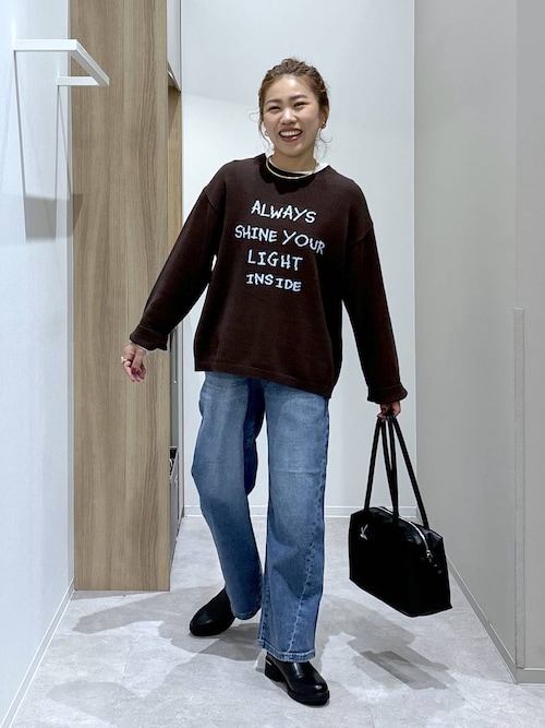 Beauteeシアー切り替え長袖/587687（Tシャツ/カットソー）｜GLOBAL