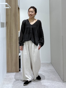 「WING（ウイング）のアイテム」を使った、MiCAさん（レディース・154cm）の春コーディネート