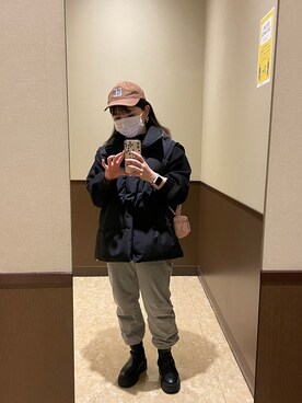 「春服デビュー宣言」｜「アイテム（ダウンベスト）」を使った、manm_9911さん（レディース・151cm）の春コーディネート
