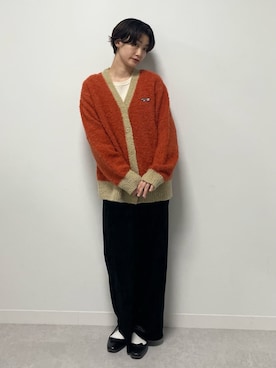 「NANO universe（ナノユニバース）のアイテム（ワンピース）」を使った、七瀬　莉海さん（レディース・164cm）の秋コーディネート