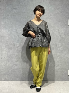 「アイテム（キャミソール、その他）」を使った、七瀬　莉海さん（レディース・164cm）の春コーディネート