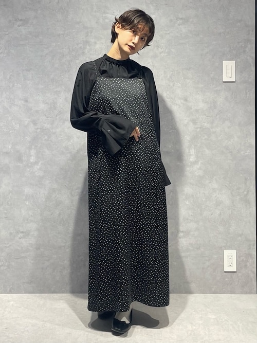 新品NANO universeワンピースサイズＦ(タグ付き) シャンブレータフタキャミレイヤードワンピース | NANO universe