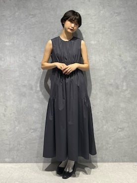 「NANO universe（ナノユニバース）のアイテム（ワンピース）」を使った、七瀬　莉海さん（レディース・164cm）の春コーディネート