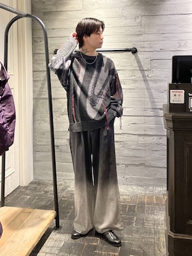 「HARE（ハレ）のウェスタンバックルベルト(HARE)（ベルト）」を使った、ryota_hareさん（メンズ・171cm）の秋コーディネート