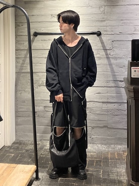 「HARE（ハレ）の2WAY-ZIPカーゴパンツ(HARE)（カーゴパンツ）」を使った、ryota_hareさん（メンズ・171cm）の秋コーディネート