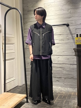 「HARE（ハレ）のアイテム（ベスト）」を使った、ryota_hareさん（メンズ・171cm）の春コーディネート