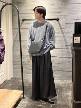 「HARE（ハレ）のウェスタンバックルベルト(HARE)（ベルト）」を使った、ryota_hareさん（メンズ・171cm）の秋コーディネート