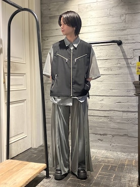 「HARE（ハレ）のアイテム（ベスト）」を使った、ryota_hareさん（メンズ・171cm）の春コーディネート