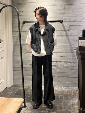 「HARE（ハレ）のアイテム（ベスト）」を使った、ryota_hareさん（メンズ・171cm）の夏コーディネート