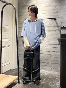 「アイテム（スウェット）」を使った、ryota_hareさん（メンズ・171cm・20代）の夏コーディネート