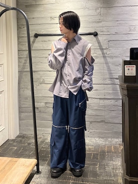 「HARE（ハレ）の2WAY-ZIPカーゴパンツ(HARE)（カーゴパンツ）」を使った、ryota_hareさん（メンズ・171cm）の夏コーディネート