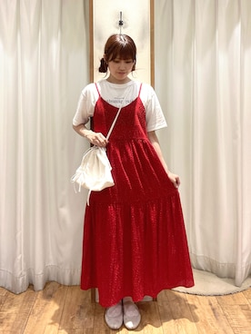 「アイテム（Tシャツ/カットソー）」を使った、はるさん（レディース・156cm）の夏コーディネート