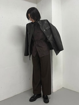 「ブーツコーデ」｜「アイテム（その他アウター）」を使った、airimuさん（レディース・169cm）の春コーディネート