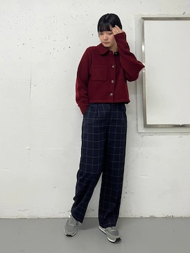 「ブルベ冬×秋カラーコーデ」｜AIRIさん（レディース・169cm）の秋コーディネート