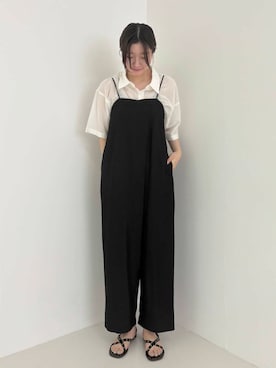 「URBAN RESEARCH（アーバンリサーチ）のアイテム（オールインワン・サロペット）」を使った、airimuさん（レディース・169cm）の夏コーディネート