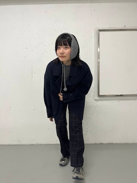 「アイテム（イヤーマフ）」を使った、airimuさん（レディース・169cm）の秋コーディネート