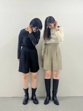「ブルベ冬×秋カラーコーデ」｜AIRIさん（レディース・169cm）の秋コーディネート