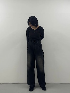 「ブルベ冬×秋カラーコーデ」｜AIRIさん（レディース・169cm）の秋コーディネート