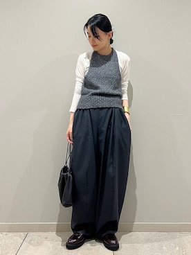 「アイテム（クラッチバッグ）」を使った、nnhk16さん（レディース・157cm）の夏コーディネート