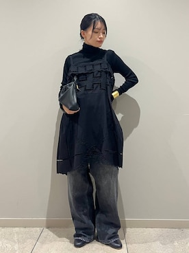 「アイテム（クラッチバッグ）」を使った、nnhk16さん（レディース・157cm）の秋コーディネート