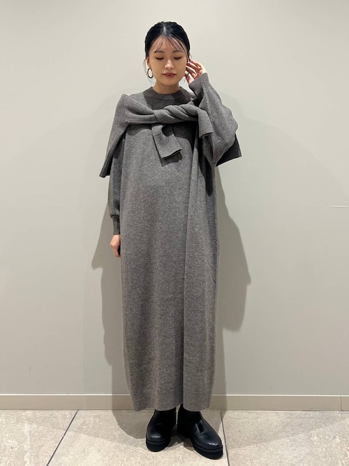 Curensology(カレンソロジー)/ウールカシミヤニットワンピース