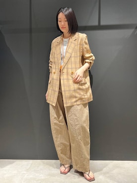 「Curensology（カレンソロジー）のアイテム」を使った、nnhk16さん（レディース・157cm）の春コーディネート