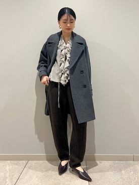 「アイテム（ピーコート）」を使った、nnhk16さん（レディース・157cm・20代）の秋コーディネート