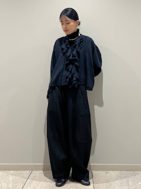 「アイテム（チョーカー）」を使った、nnhk16さん（レディース・157cm）の秋コーディネート