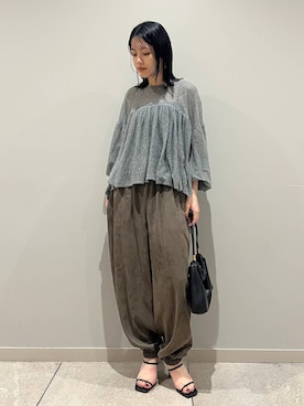 「アイテム（クラッチバッグ）」を使った、nnhk16さん（レディース・157cm）の秋コーディネート
