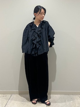 「アイテム（バングル/リストバンド）」を使った、nnhk16さん（レディース・157cm・20代）の秋コーディネート