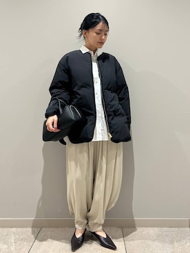 「アイテム（ダウンジャケット/コート）」を使った、nnhk16さん（レディース・157cm・20代）の秋コーディネート