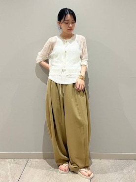 「アイテム（バングル/リストバンド）」を使った、nnhk16さん（レディース・157cm・20代）の夏コーディネート