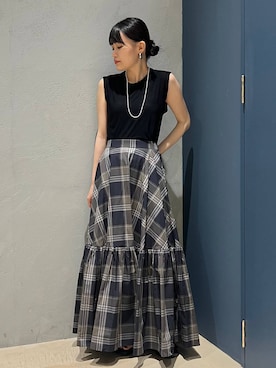 Curensology(カレンソロジー)/チェックティアードスカートを使っ