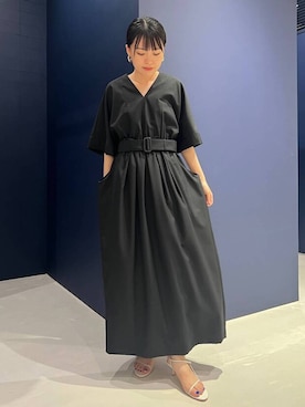 Curensology カレンソロジー　タイプライターボウタイ ワンピース 新作登場，送料無料 カレンソロジー タイプライターボウタイワンピース