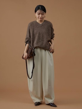 「おでかけ」｜nnhk16さん（レディース・157cm）の冬コーディネート