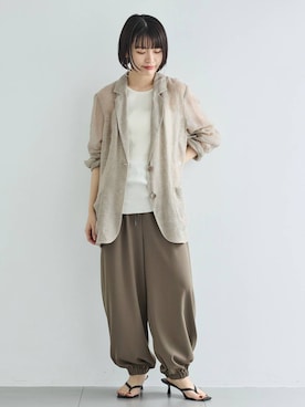 「Curensology（カレンソロジー）のアイテム」を使った、nnhk16さん（レディース・157cm）の春コーディネート