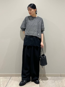 「アイテム（ピアス（両耳用））」を使った、nnhk16さん（レディース・157cm・20代）の冬コーディネート